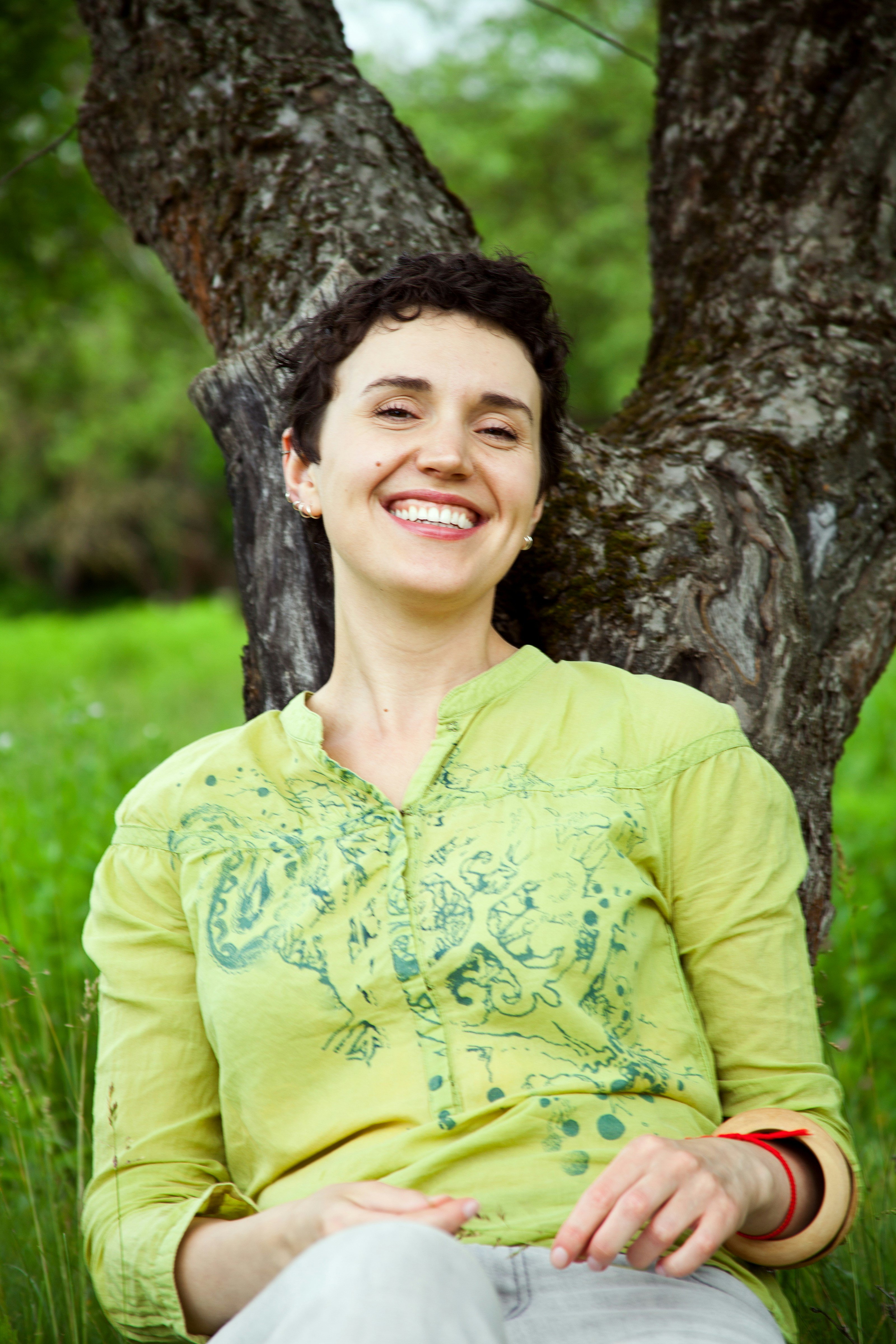 photo of lady laughing